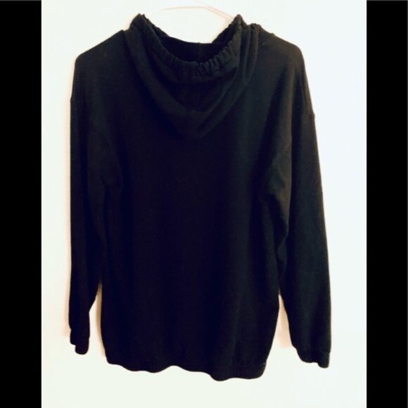 Sundown by Splendid Hoodie Sweat Shirt Moon&Star Animal Design Black Size XS-S - Picture 6 of 16